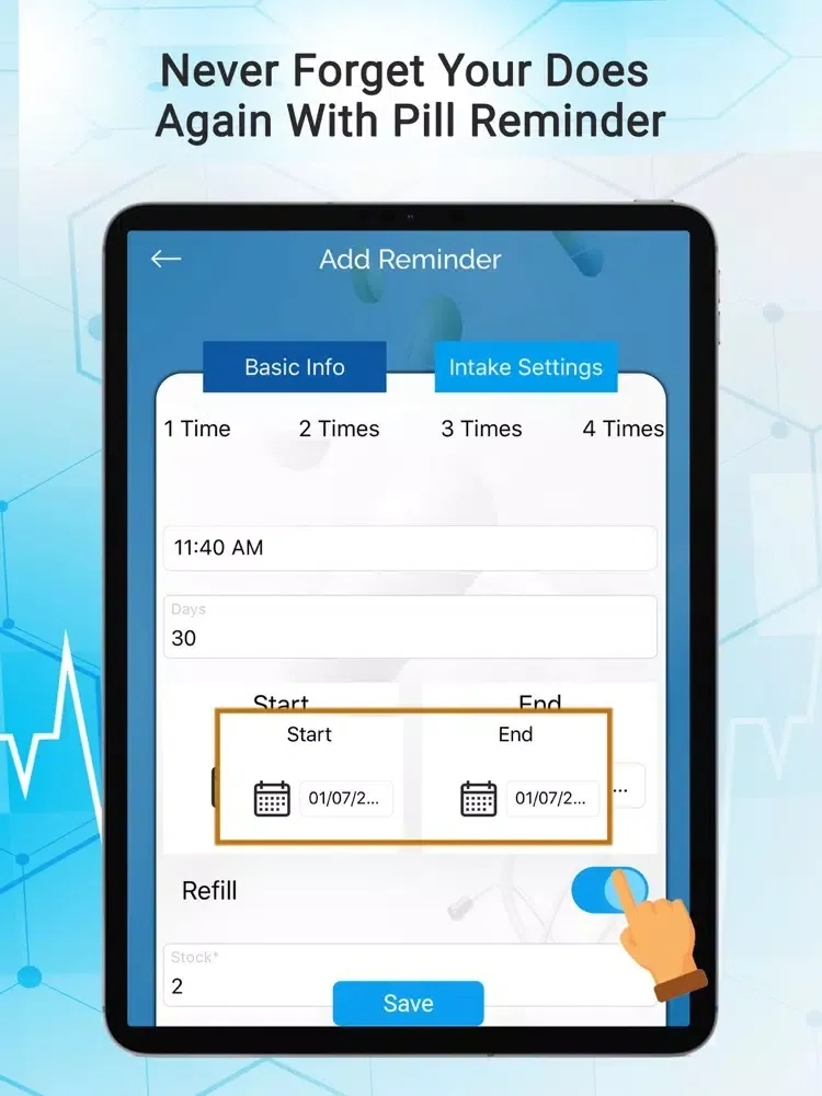 Screenshot di Pill Reminder - Tracker iPad 