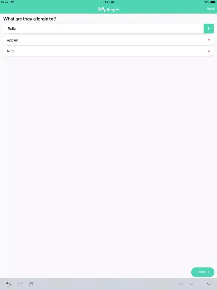 Pilly Homecare Med-manager iPad 应用截图