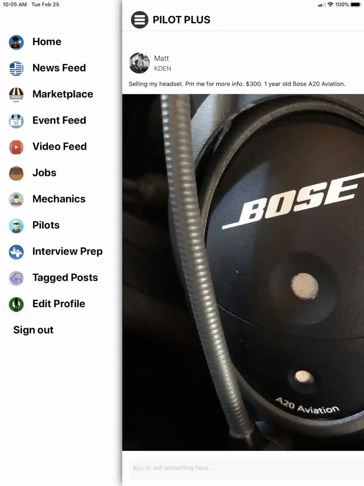 Capturas de tela do PILOT PLUS iPad 