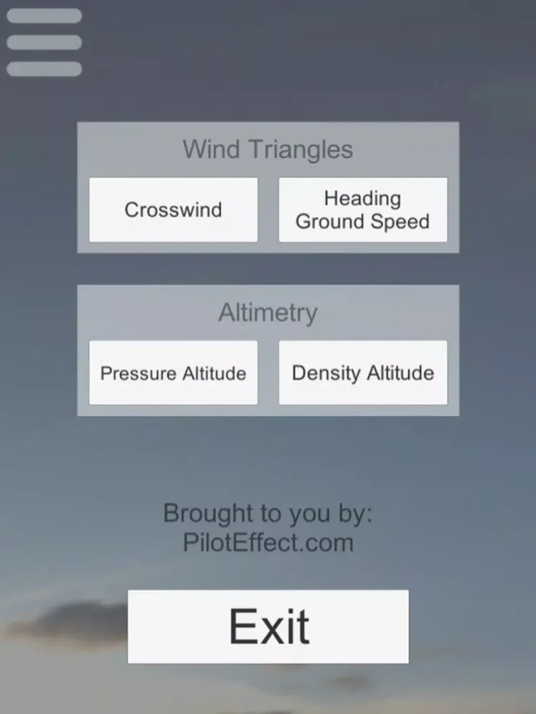 Flight Calculator Pilot Effect iPad  Screenshots