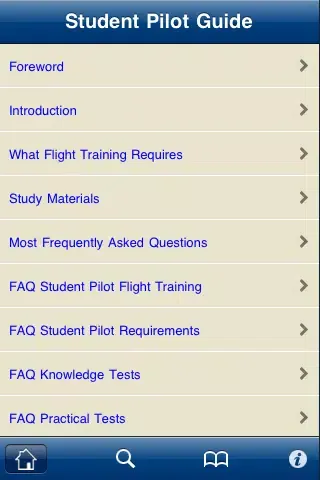 Zrzuty ekranu FAA Student Pilot's Guide