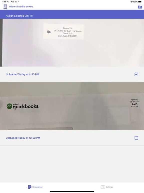 PilotoMail Ops iPad 스크린샷