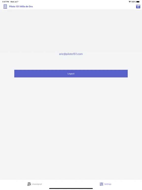 PilotoMail Ops iPad 스크린샷