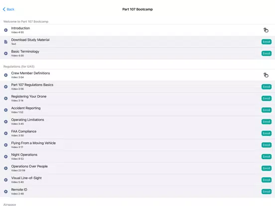 Part 107 Bootcamp iPad 应用截图