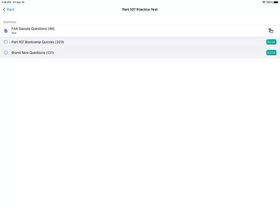 Screenshot di Part 107 Bootcamp iPad 