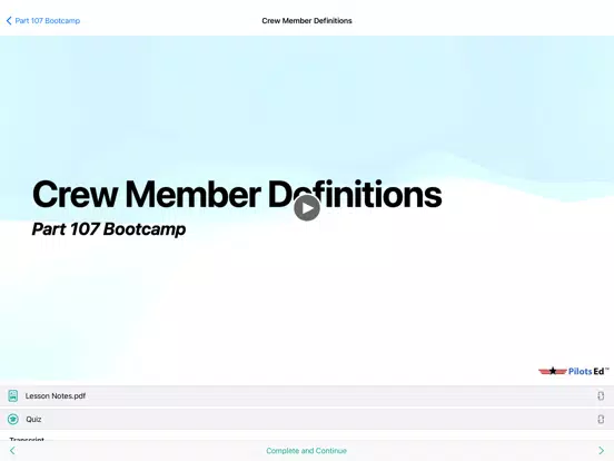 Part 107 Bootcamp iPad 应用截图
