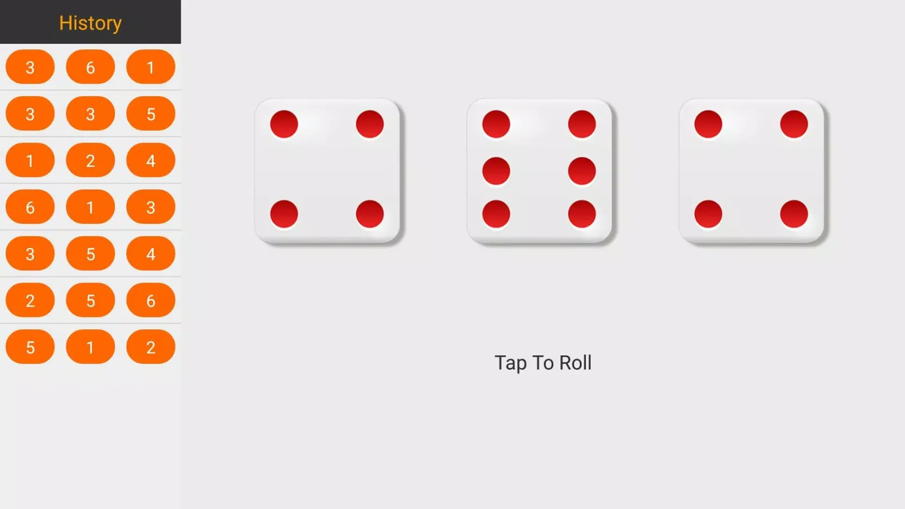 Dice Roller应用截图