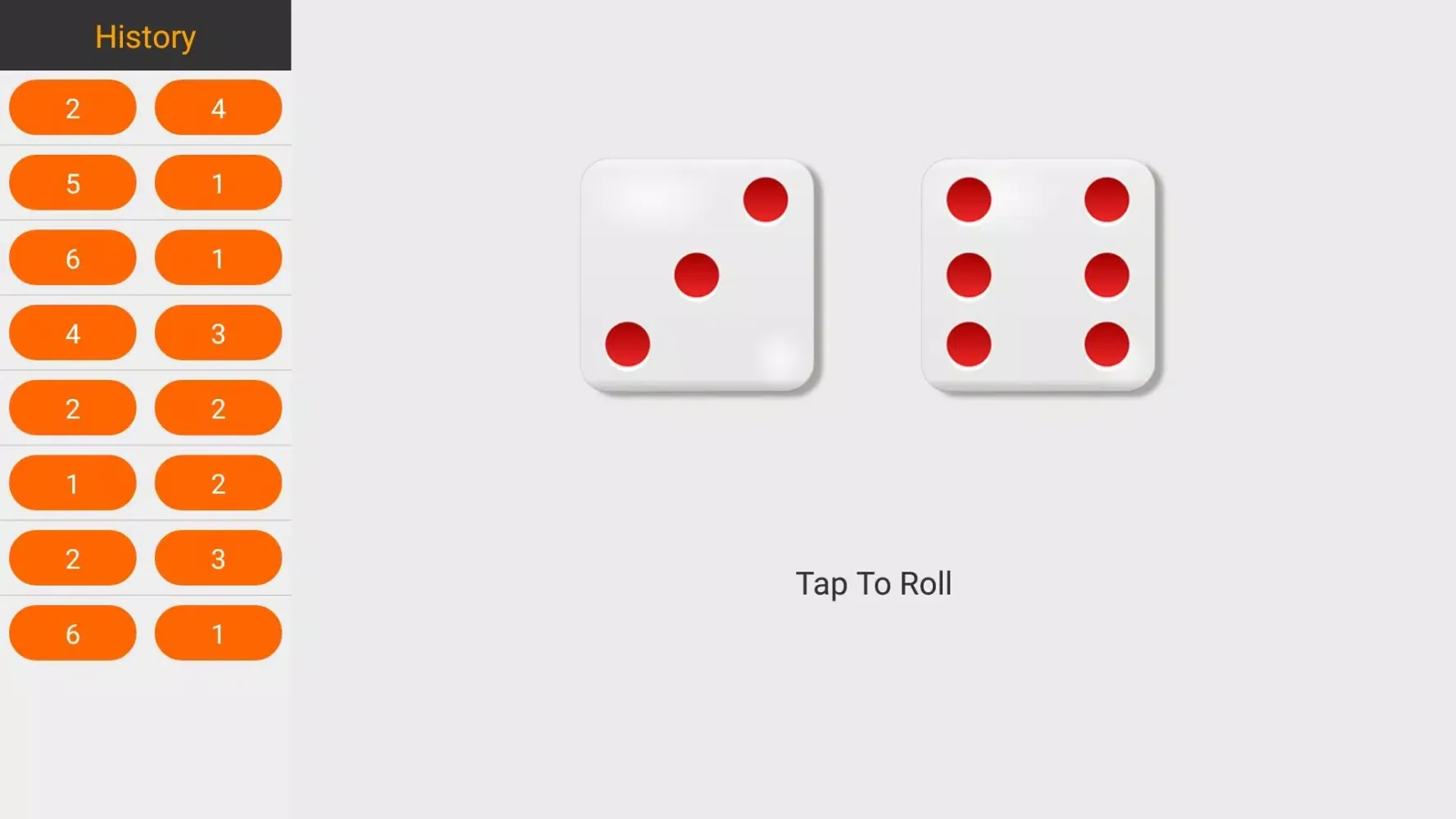 Dice Roller应用截图