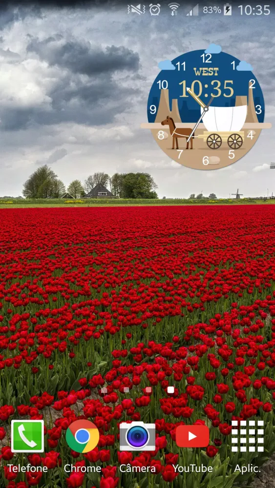 ภาพหน้าจอของ West Clock Widget FREE