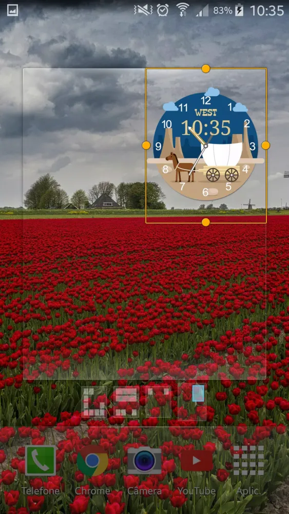 ภาพหน้าจอของ West Clock Widget FREE