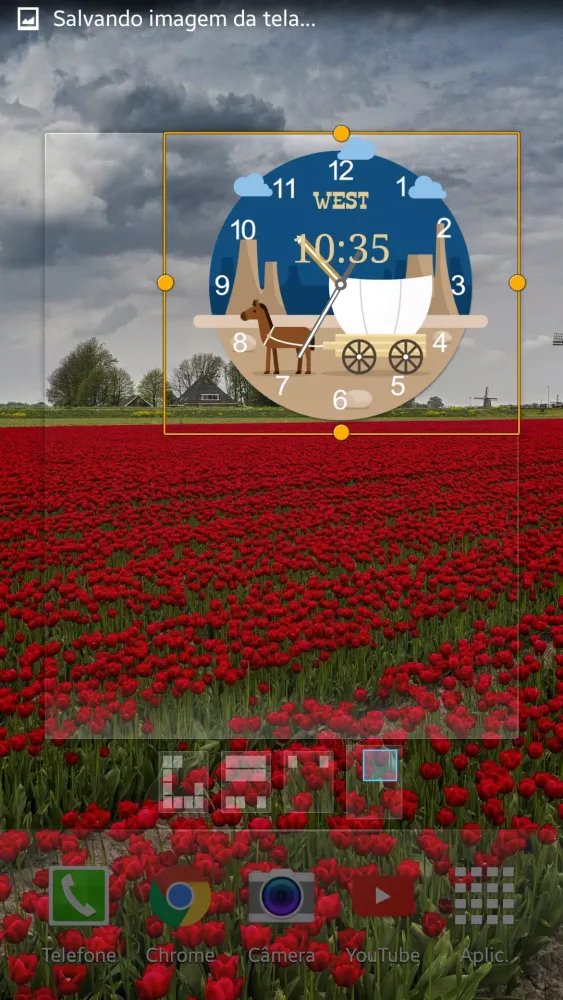 ภาพหน้าจอของ West Clock Widget FREE