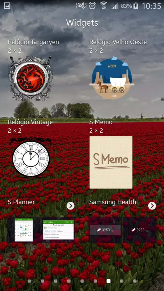ภาพหน้าจอของ West Clock Widget FREE