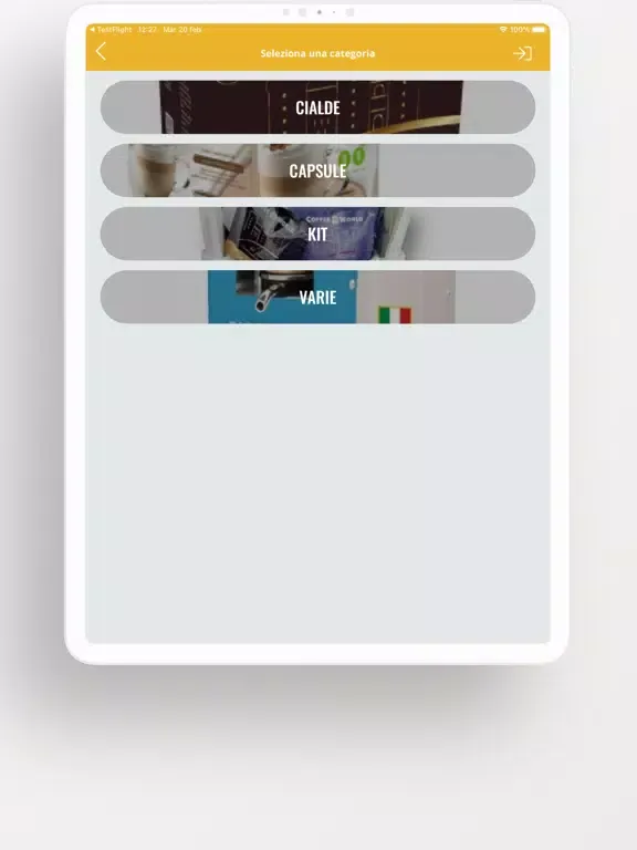 Tangkapan skrin Armando Coffee iPad 