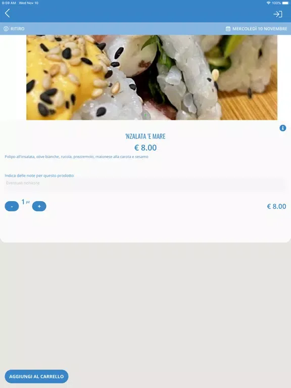 Tangkapan skrin Ego Sushi iPad 