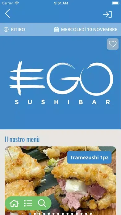 Tangkapan skrin Ego Sushi