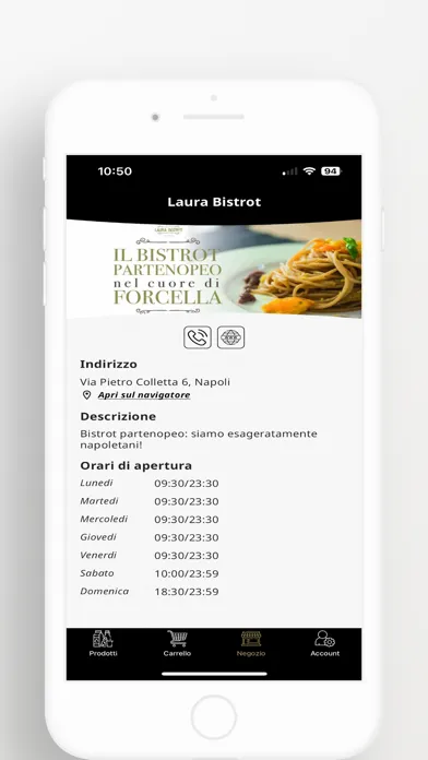 Laura Bistrot سکرین شاٹس