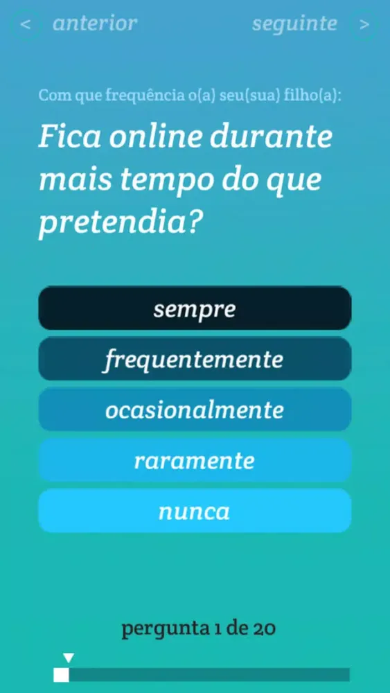 Questionario de dependencia da Internet应用截图