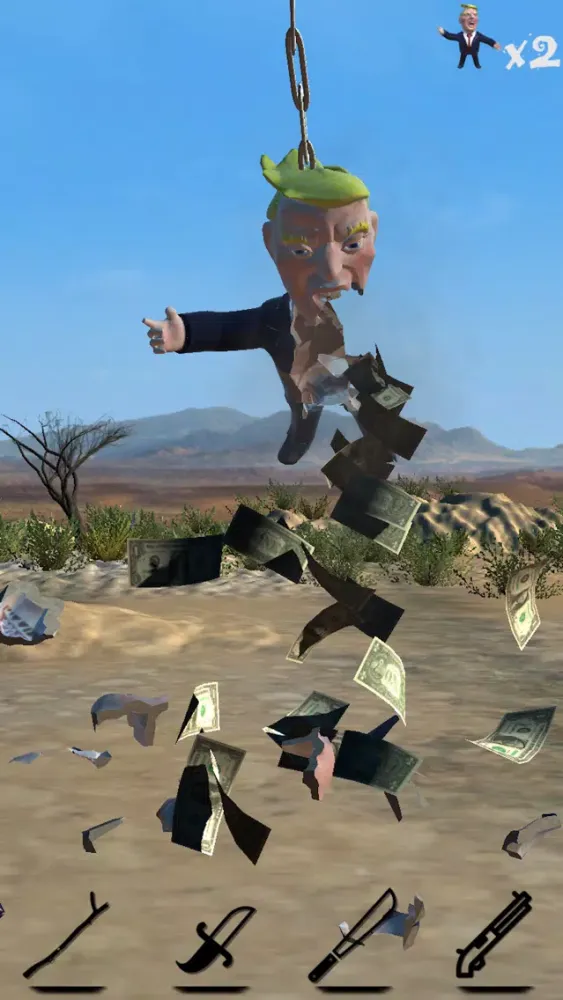 Capturas de pantalla de Trump Piñata Party