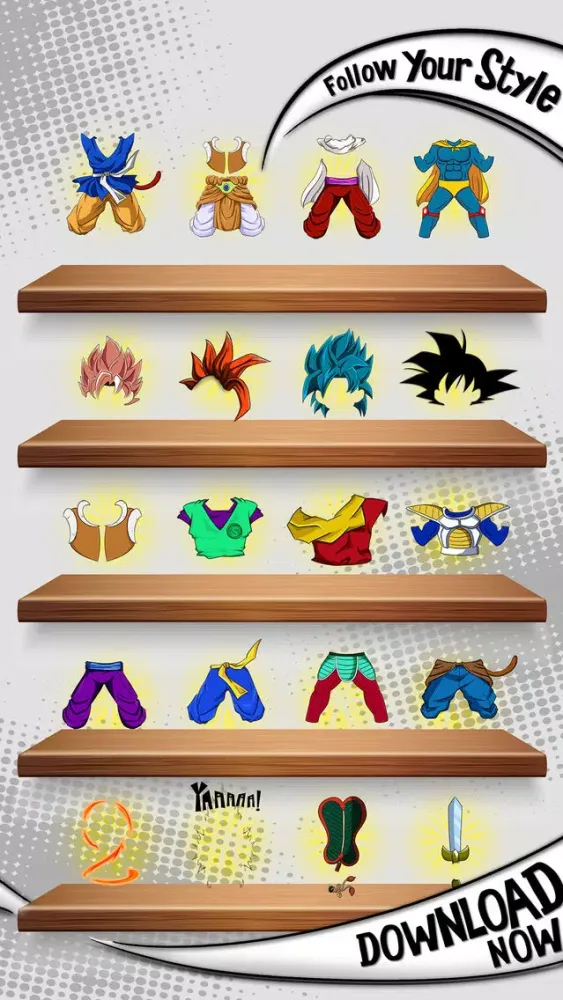 Saiyan Chibi Dress Up 스크린샷