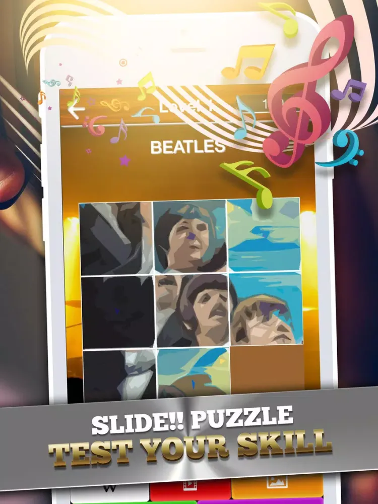 Screenshot di Top Music & Musicians Photo Slider Games Pro iPad 