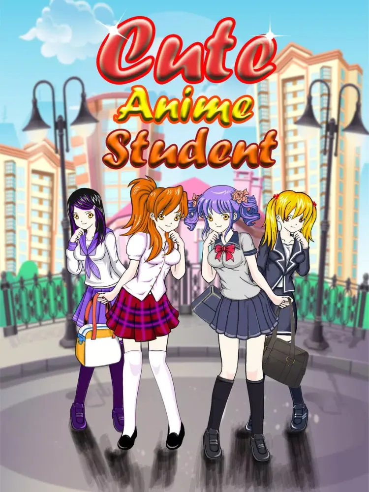 تصاویر Chibi Girl Student Cartoon Dress up iPad 