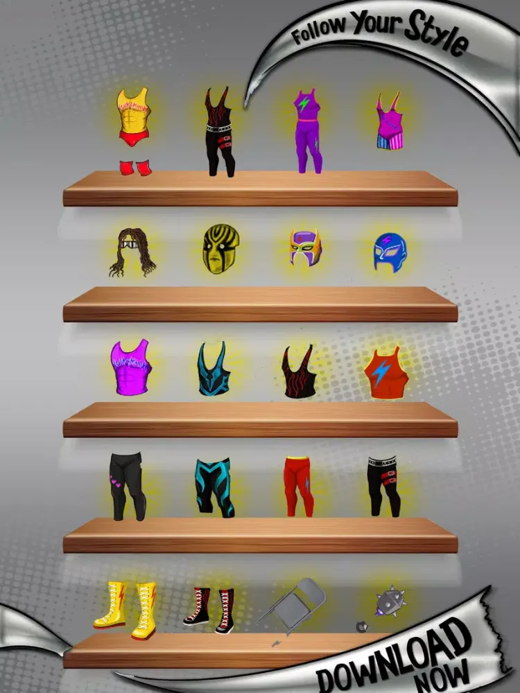 Capturas de tela do Dress up Super Fighting Boy For World Wrestling iPad 
