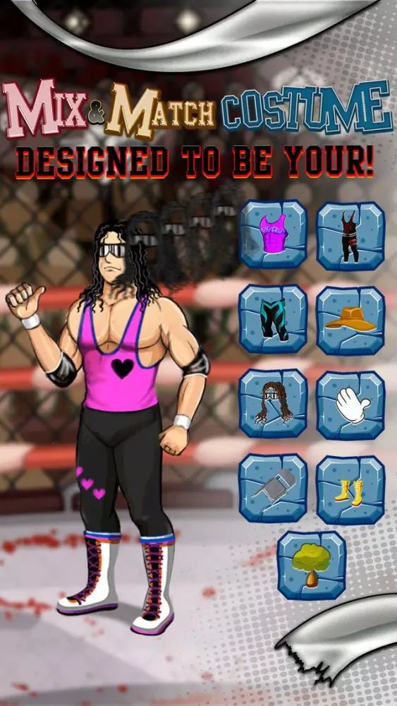 Capturas de tela do Dress up Super Fighting Boy For World Wrestling