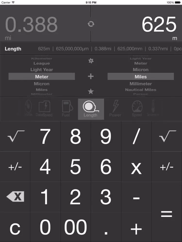 Zrzuty ekranu Unit Converter™ FREE iPad 