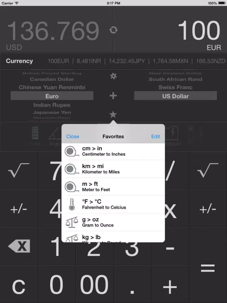 Zrzuty ekranu Unit Converter™ FREE iPad 