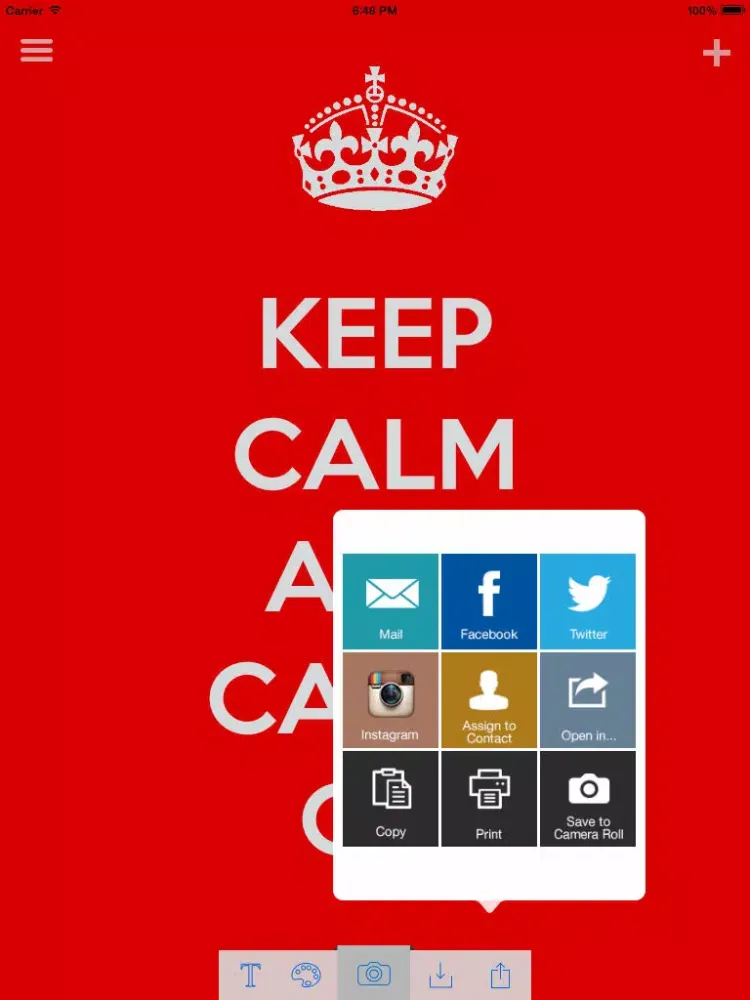 Keep Calm™ iPad  स्क्रीनशॉट