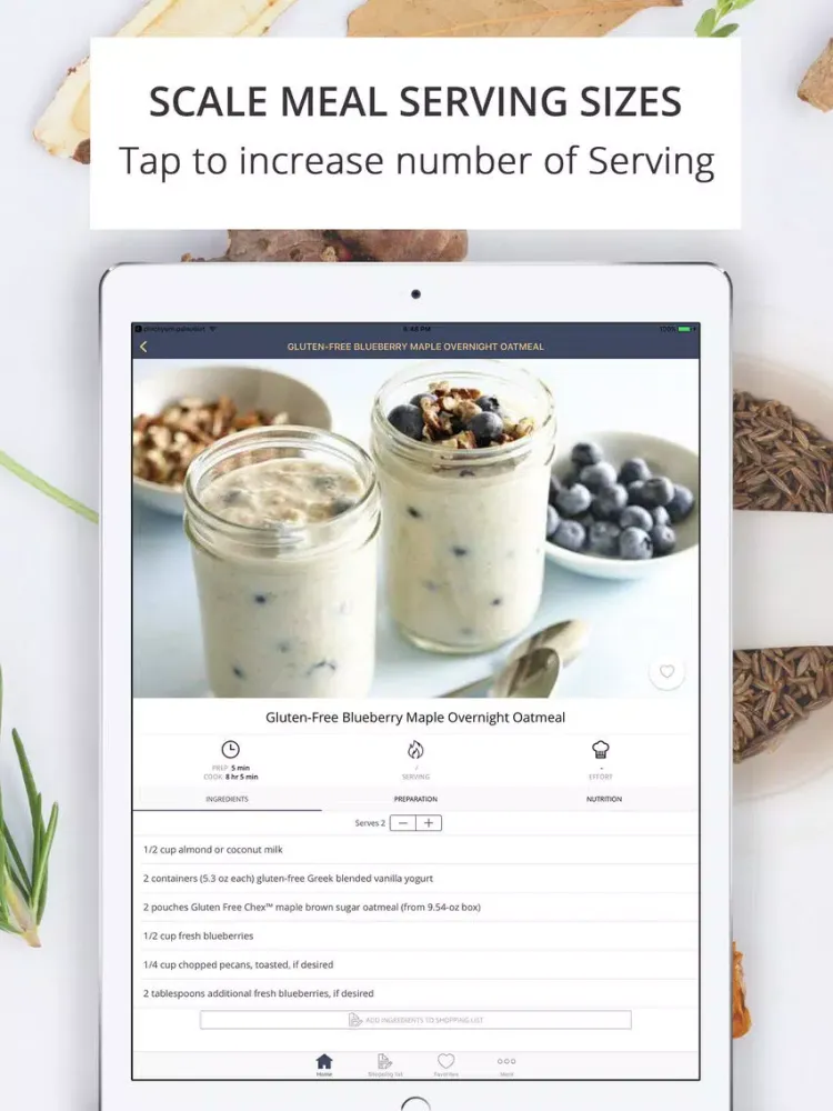 Скриншоты BreakFast Recipes & Meal Plans | shopping List iPad 