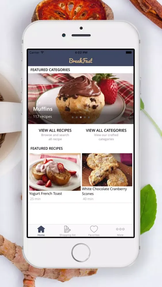 Скриншоты BreakFast Recipes & Meal Plans | shopping List