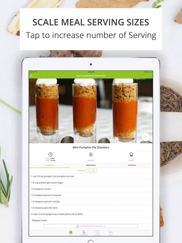 Delicious Vegetarian Recipes | Veggie Meals Plans iPad  Screenshots