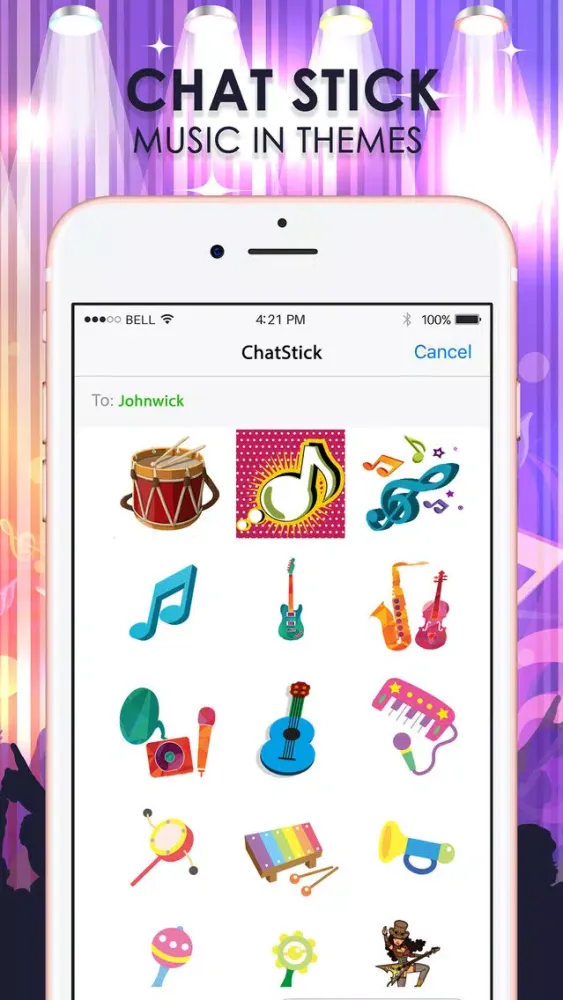 صور Music Emoji Stickers Keyboard Art Themes ChatStick