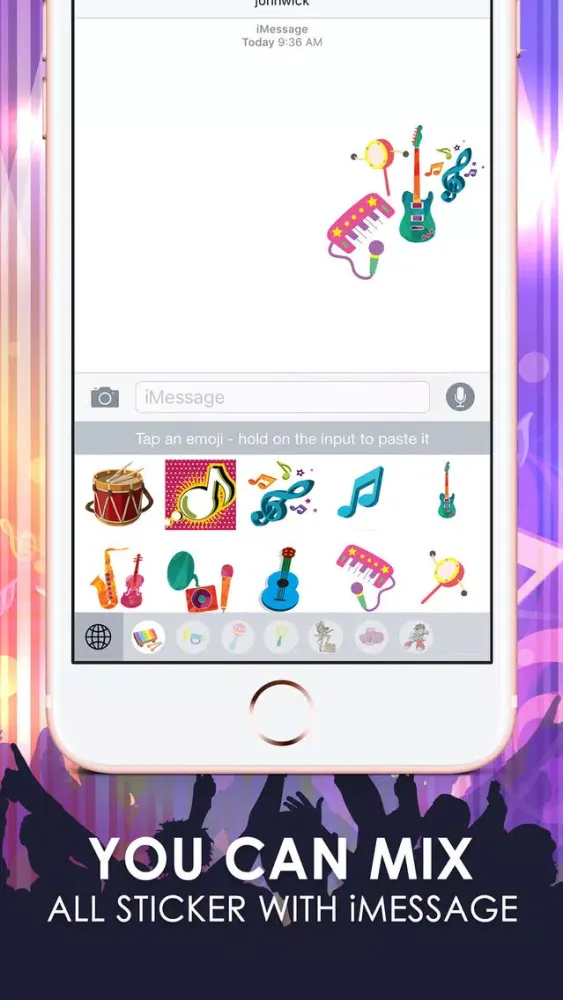 صور Music Emoji Stickers Keyboard Art Themes ChatStick