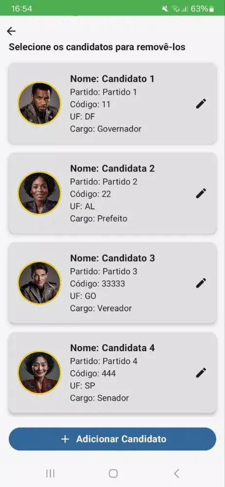 Simulador de Urna Eletrônica Screenshots