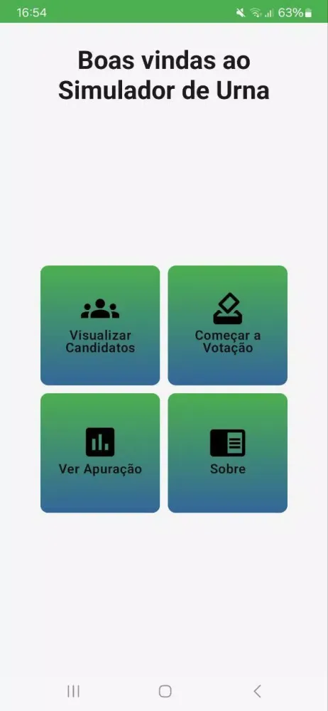 Simulador de Urna Eletrônica Screenshots