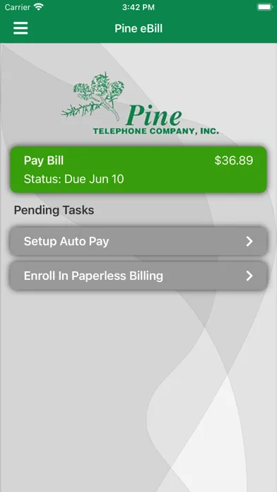 Capturas de pantalla de Pine eBill