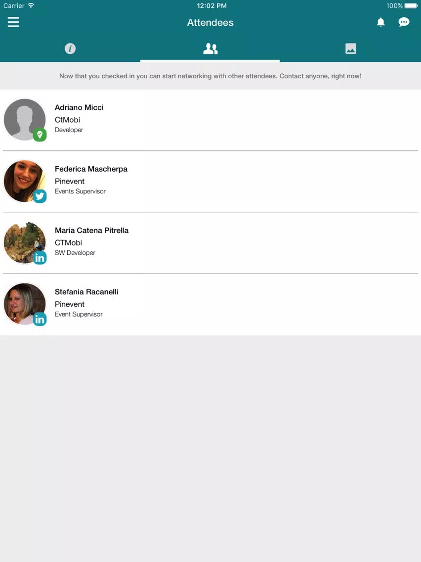 ภาพหน้าจอของ Chiesi Events iPad 