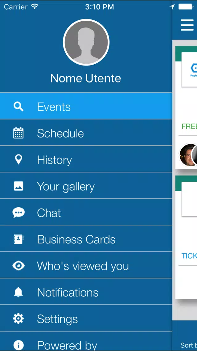 ภาพหน้าจอของ Chiesi Events