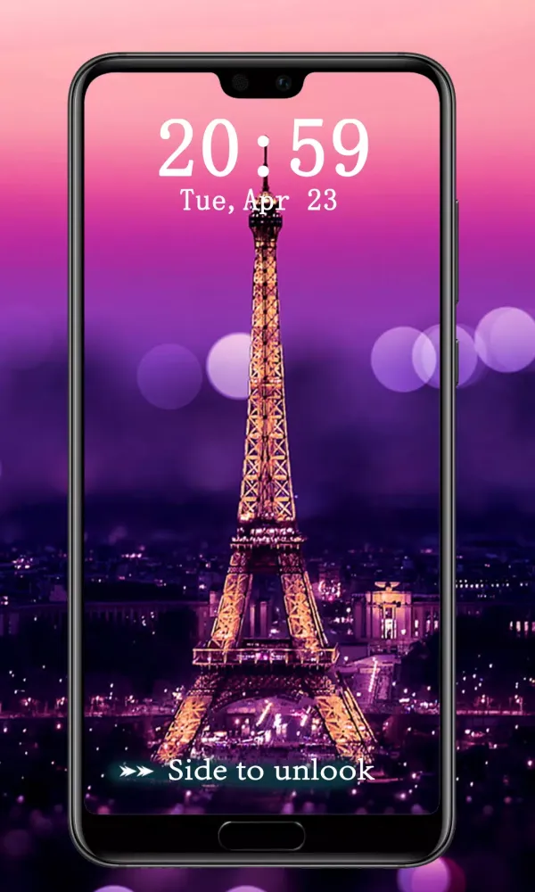 Eiffel Tower Pin Lock Screen Screenshots