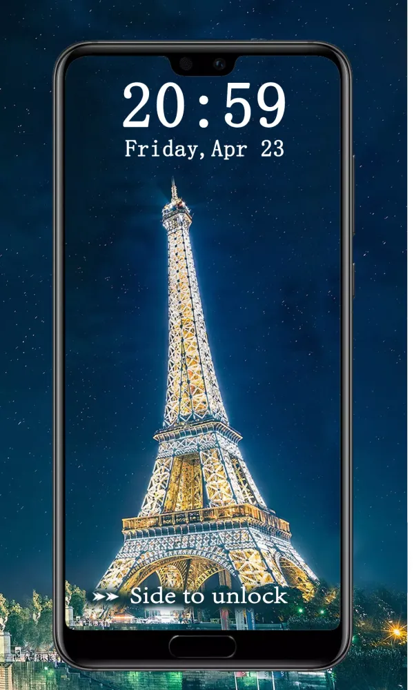 Eiffel Tower Pin Lock Screen Screenshots