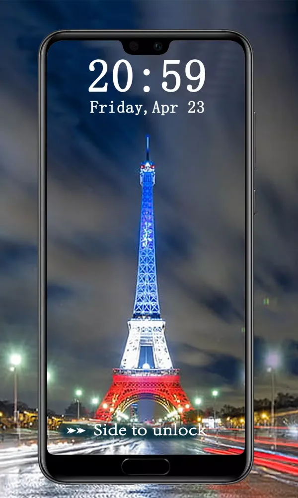 Eiffel Tower Pin Lock Screen Screenshots