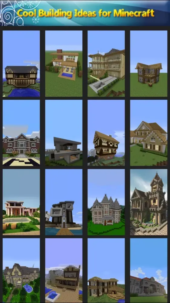 Cool Building Ideas Wallpapers : For Minecraft Model应用截图