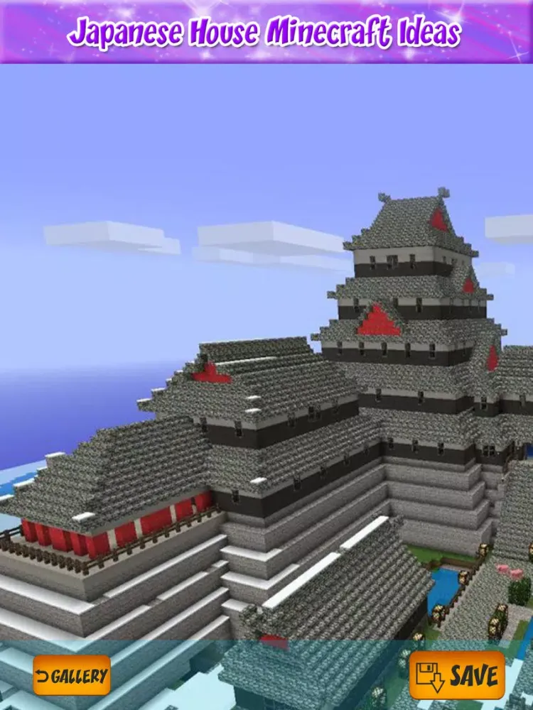 Tangkapan skrin Japanese House Ideas Wallpapers for Minecraft iPad 