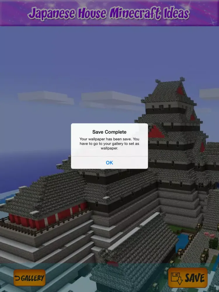 Tangkapan skrin Japanese House Ideas Wallpapers for Minecraft iPad 
