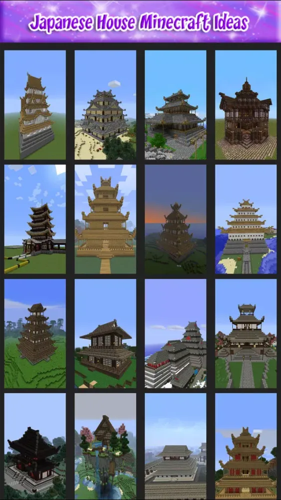 Tangkapan skrin Japanese House Ideas Wallpapers for Minecraft
