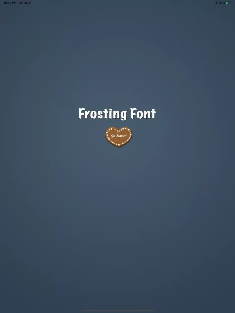 Frosting Font iPad  سکرین شاٹس