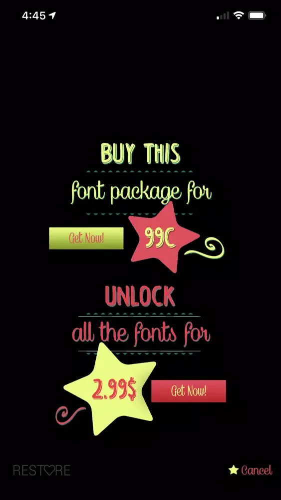 Frosting Font سکرین شاٹس