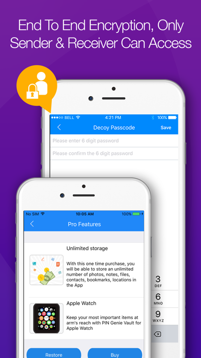 Lockly Vault سکرین شاٹس